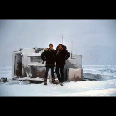 Dave and Kevin Nealon at Point Barrow, in the far, far north of Alaska.