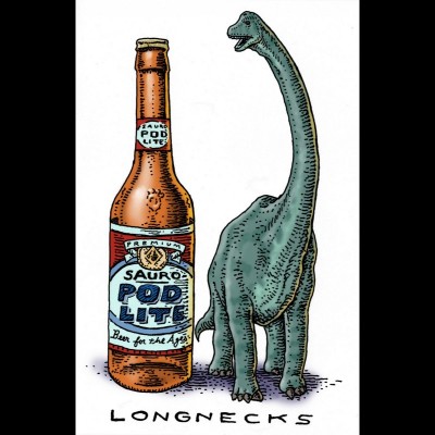Speaking of giant sauropods here&rsquo;s Ray&rsquo;s drawing of two long necks just so there&rsquo;s no confusion!