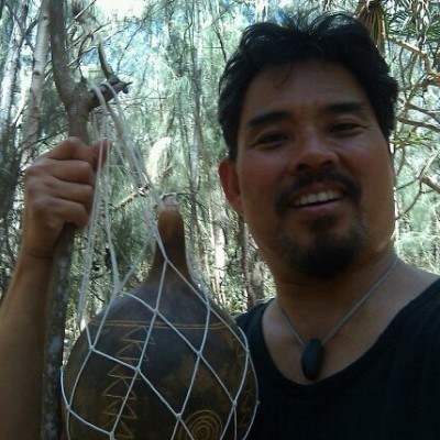 Huewai, 'aha hãwele, ko'oko'o!
Sam made this traditional water jug and takes it hiking.&nbsp; It carries over two liters!