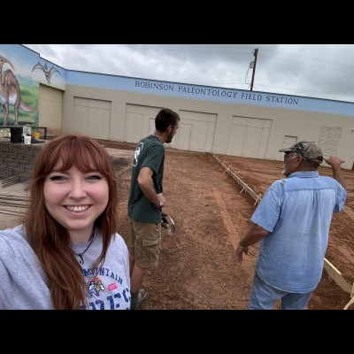 Holly Simon and Chris Flis helping to break ground on the big new expansion of the Whiteside Museum of Natural History. Exciting times ahead!