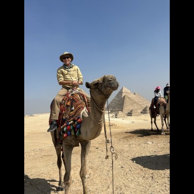 Dave on a camel